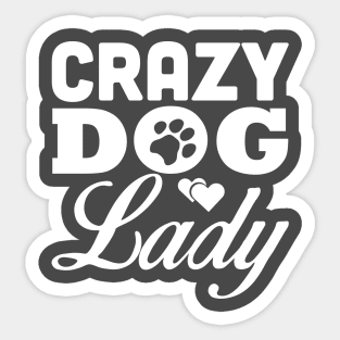 Crazy Dog Sticker